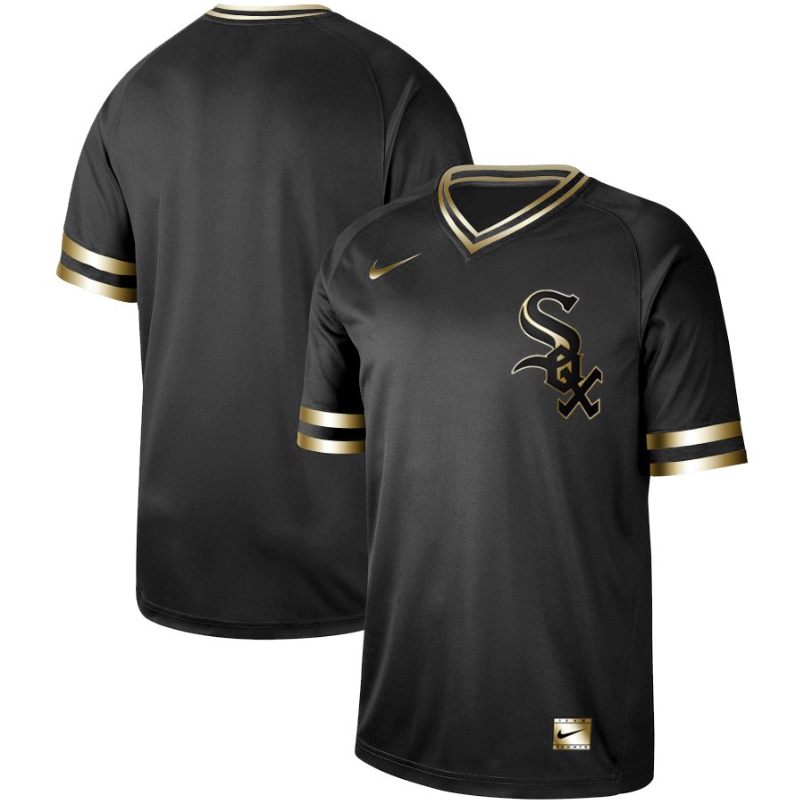 Men Chicago White Sox Blank Nike Black Gold MLB Jerseys->toronto blue jays->MLB Jersey